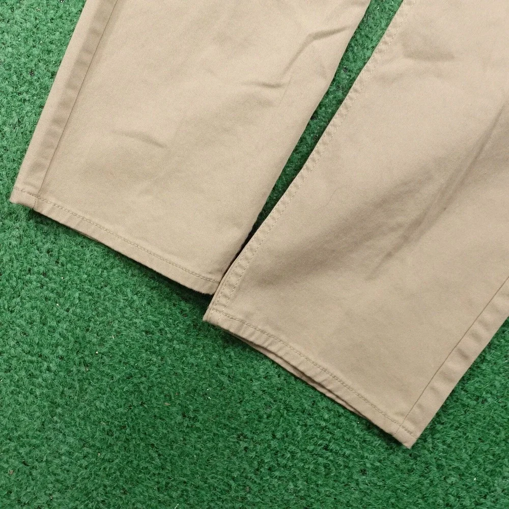 H&M SLIM FIT BEIGE KHAKI COTTON BLEND CHINO PANTS MENS SIZE 38‎ EUC